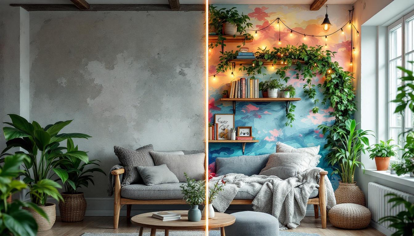 découvrez comment métamorphoser un mur peu attrayant en un véritable atout charme grâce à des astuces simples et originales. transformez votre espace avec des techniques créatives et accessibles pour donner du caractère à votre intérieur.